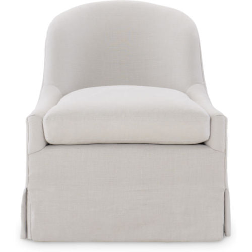 Lee Slipper Chair with Fringe Trim