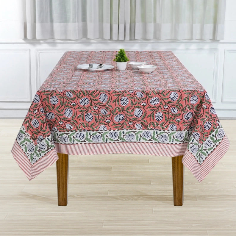 Block Print Table Cloths 60 x 90