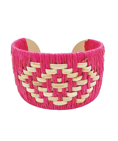 Woven Rattan Cuff Bracelets