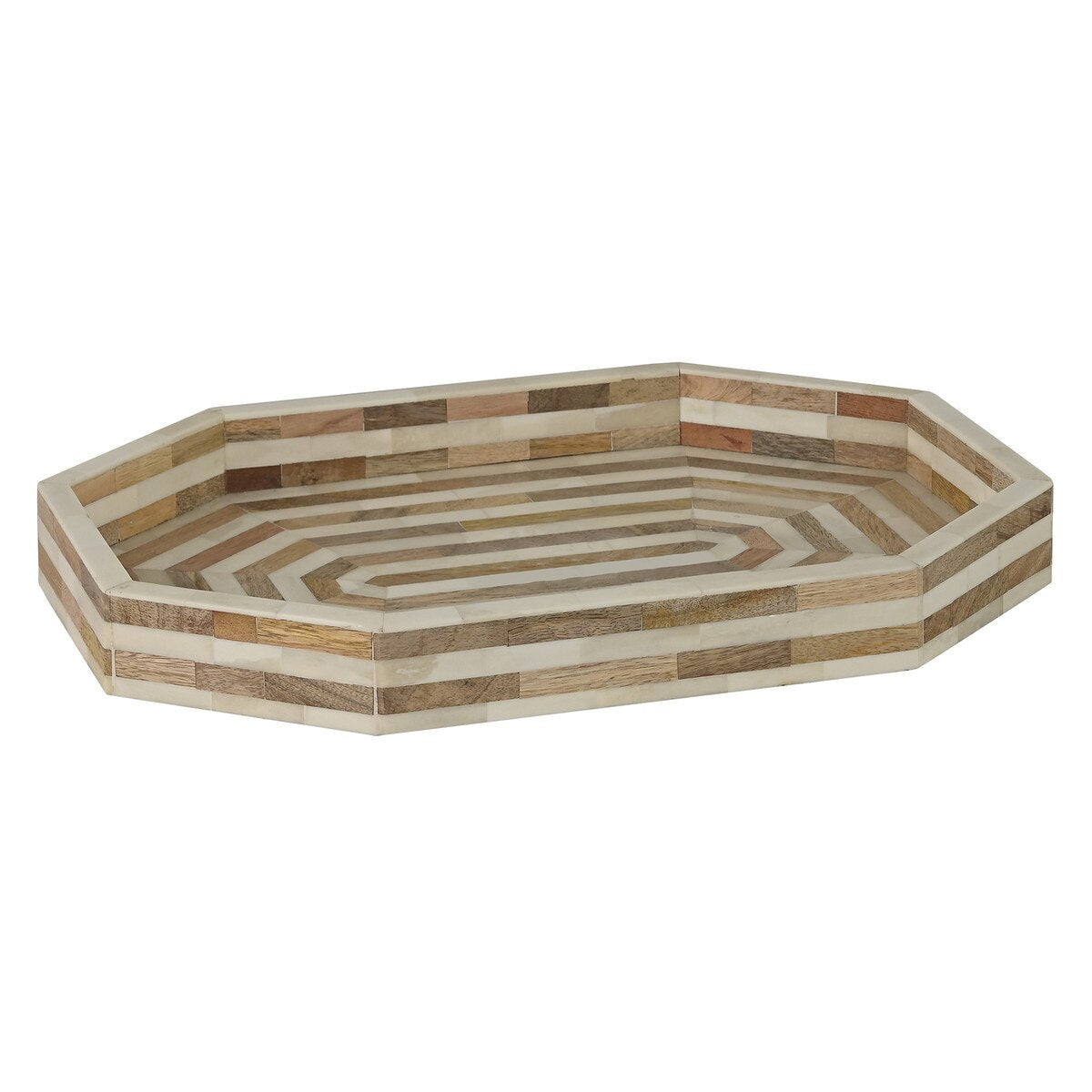 Bone Inlay Octagonal Tray