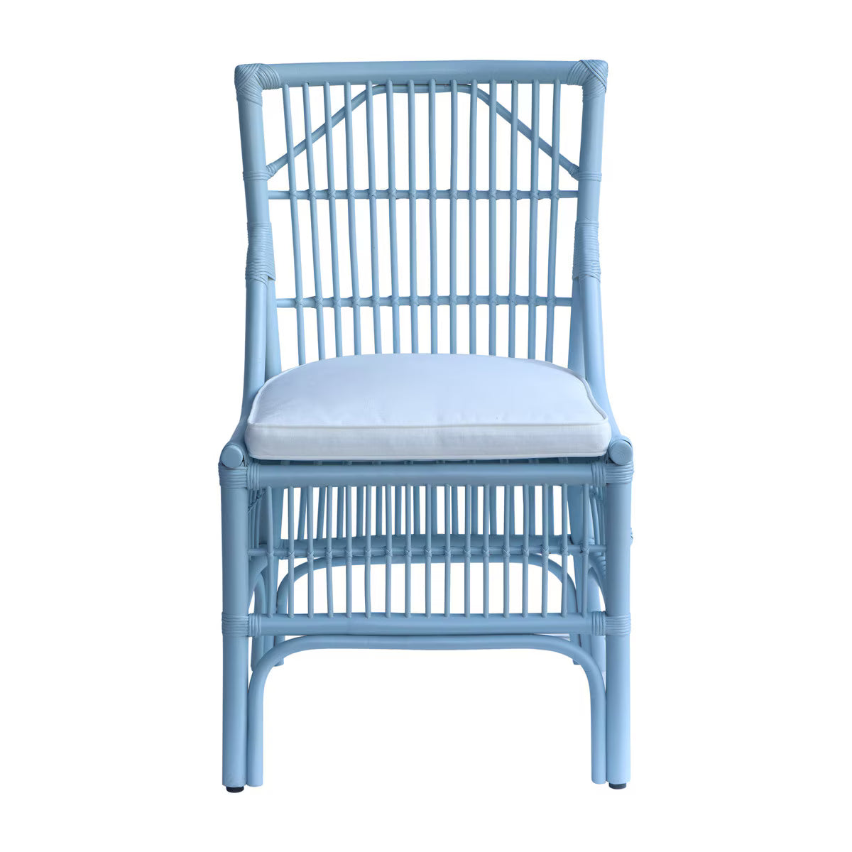 Winston II Rattan Dining Chair, Blue