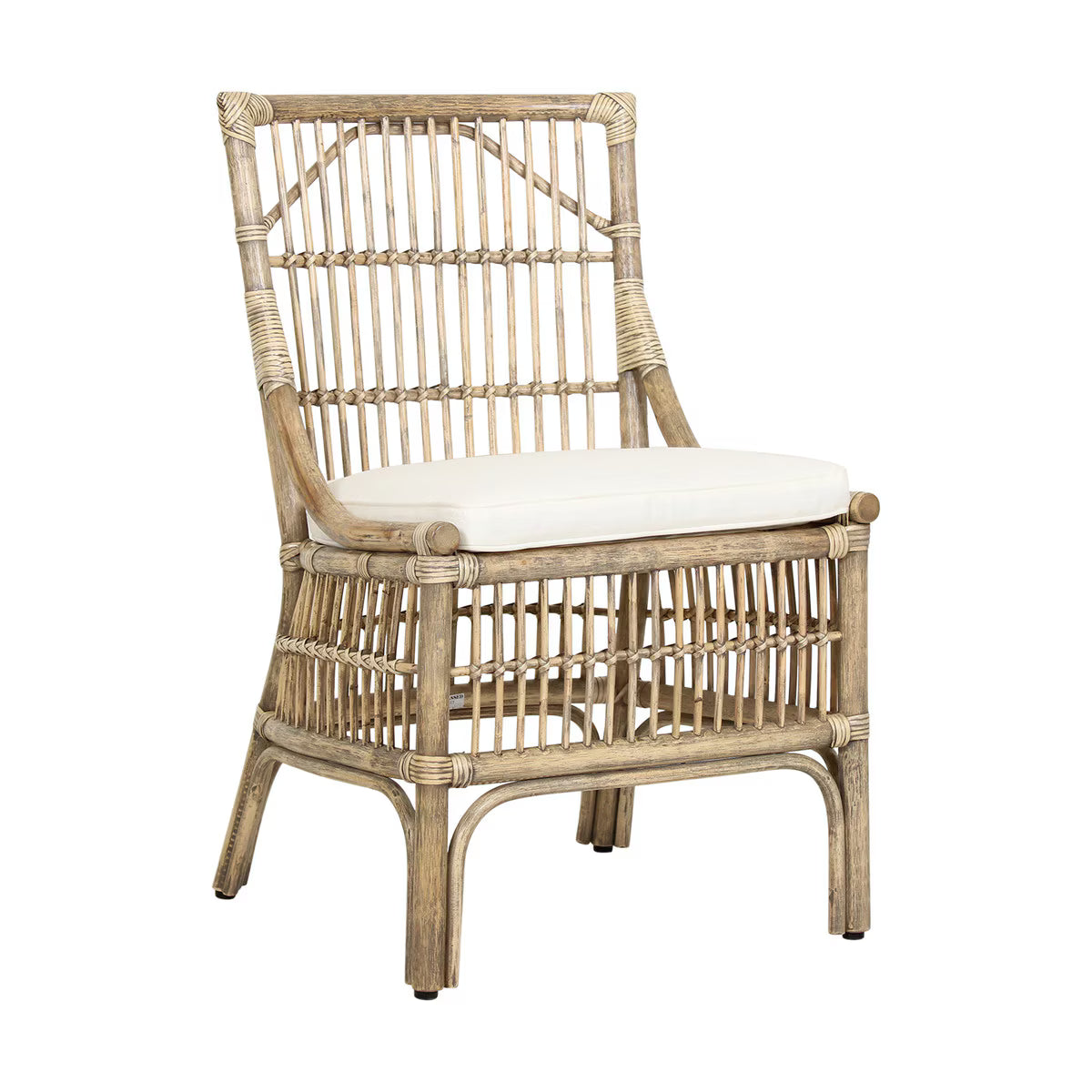 Winston II Rattan Dining Chair, Antique Natural