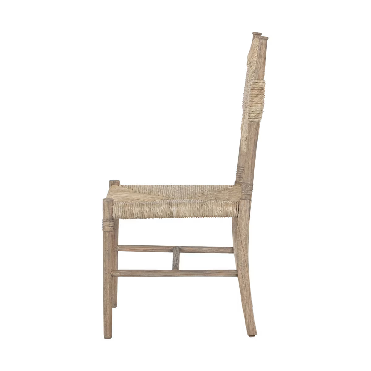 Wide Woven Dining Chair