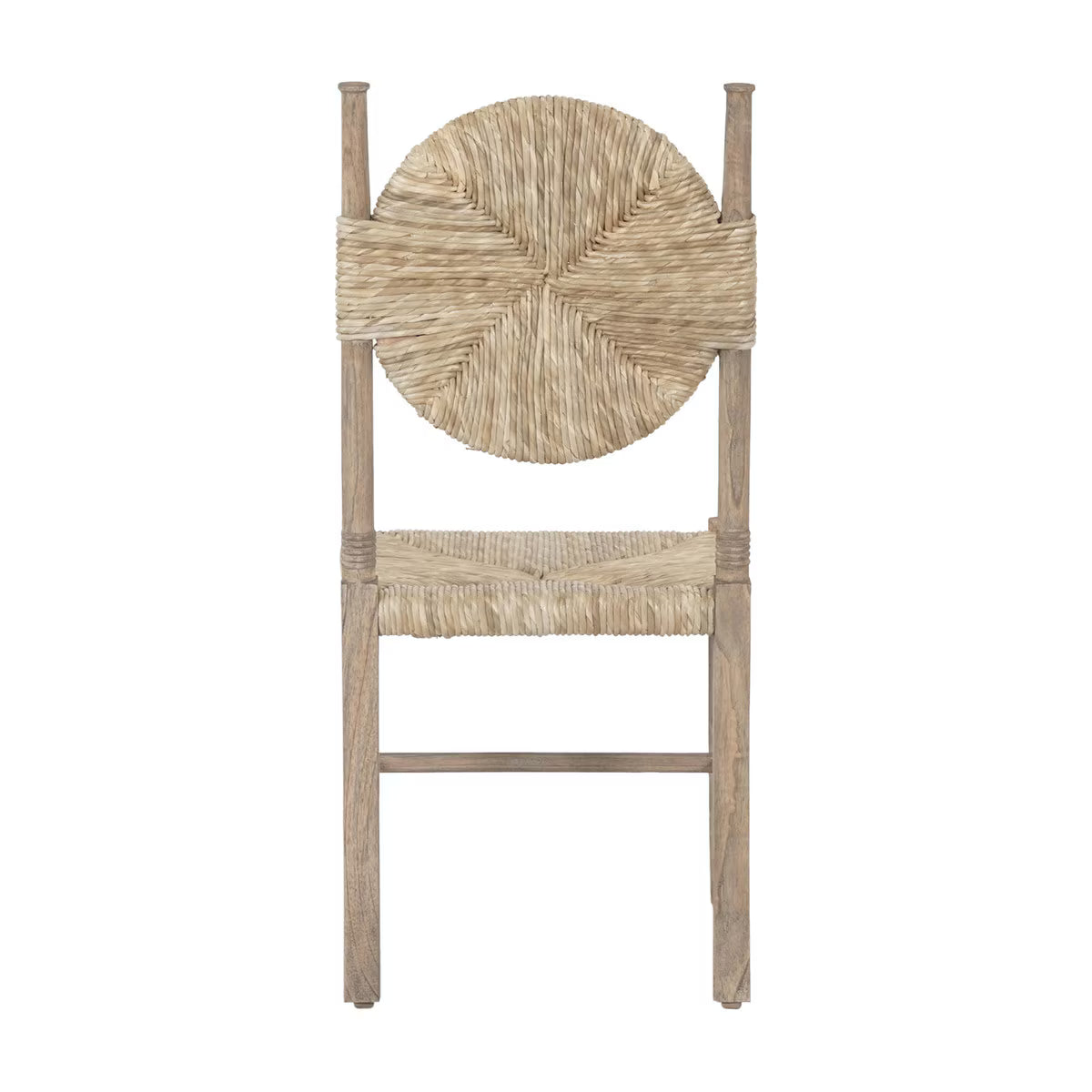Wide Woven Dining Chair