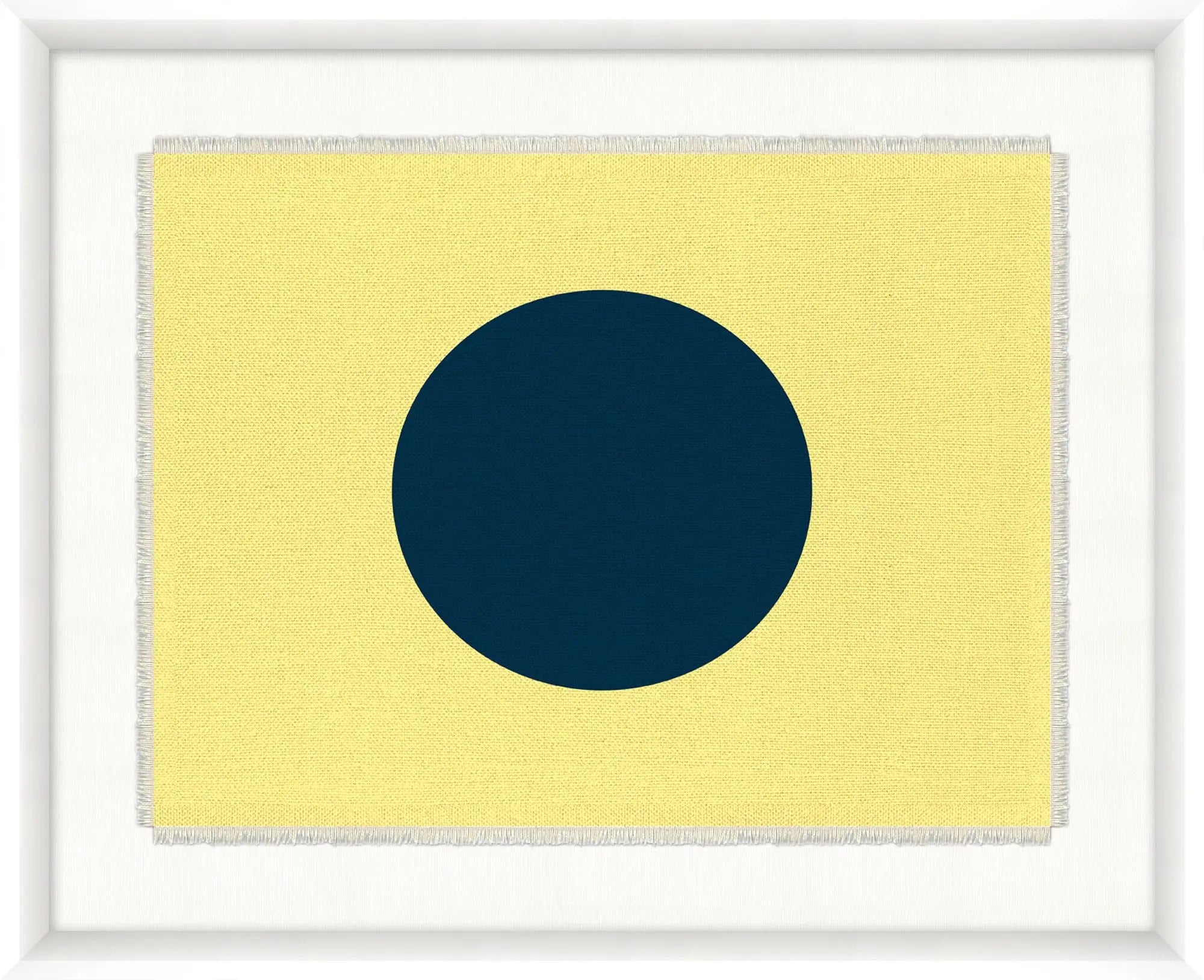 Framed Nautical Flag Textiles