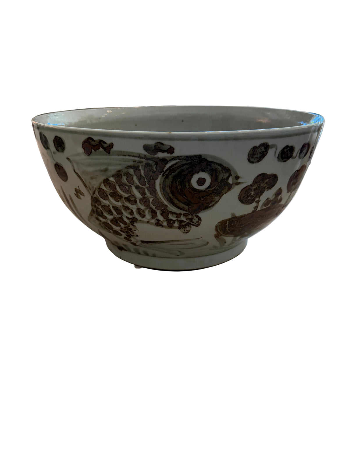 Brown & White Center Bowl