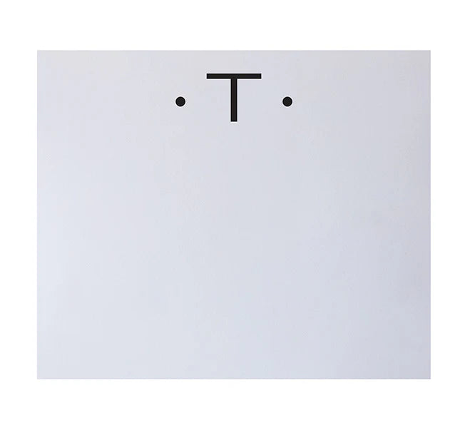 Note Pad With Large Initials