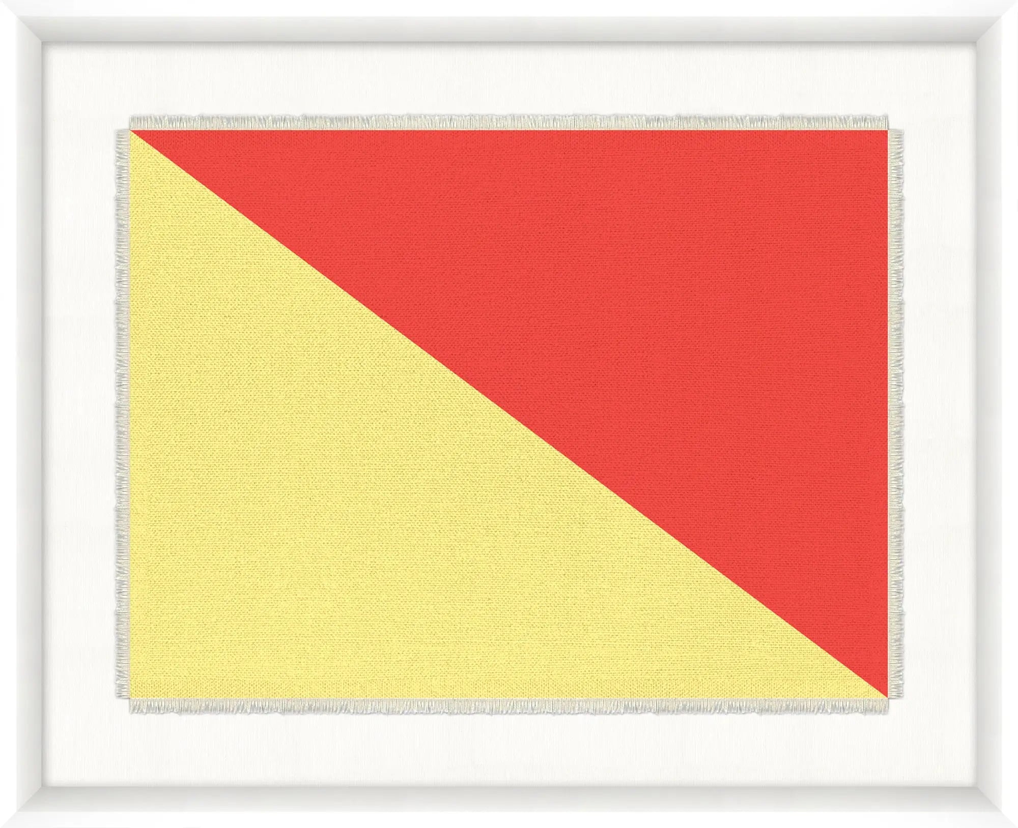 Framed Nautical Flag Textiles