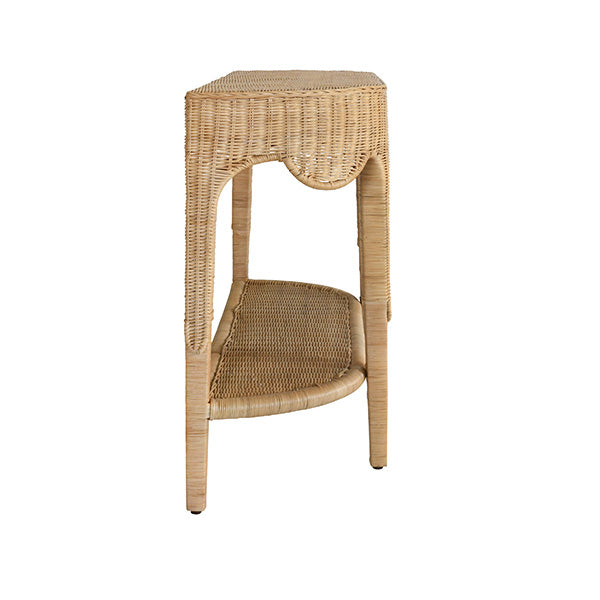 Paloma Rattan Demilune Table