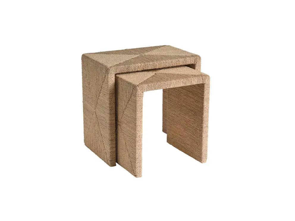Abaca Nesting Tables, S/2