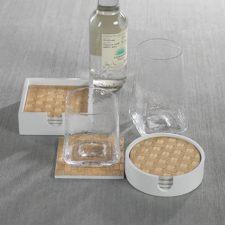Set of 4 Square Woven Coasters