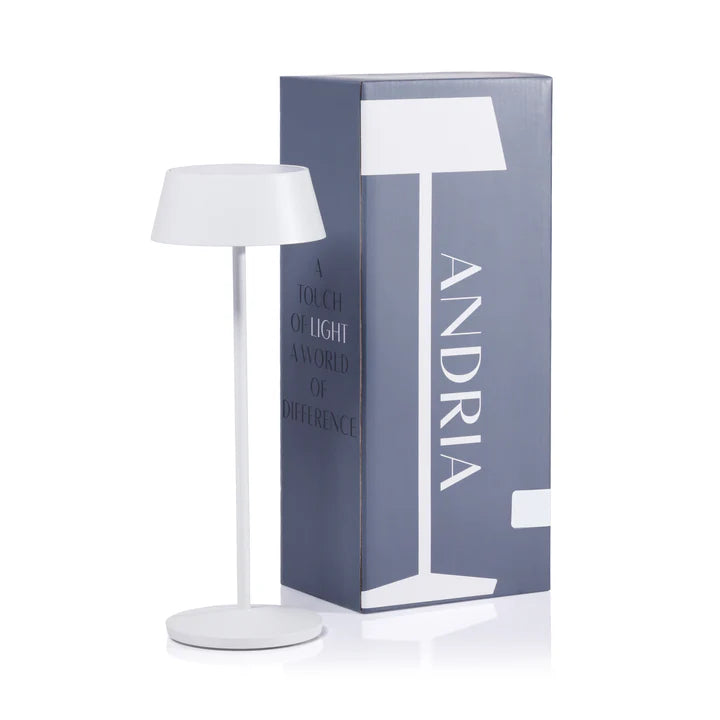 Andria Rechargeable Lamp White