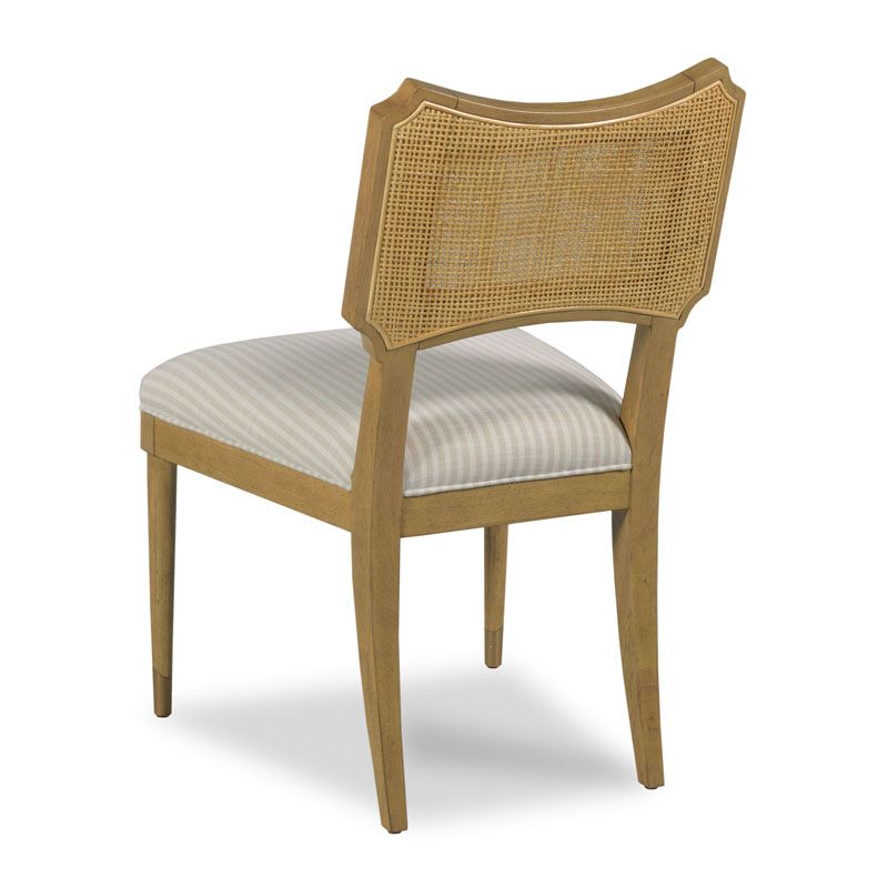Powers Cane Side Chair with Custom Peter Dunham Upholstery