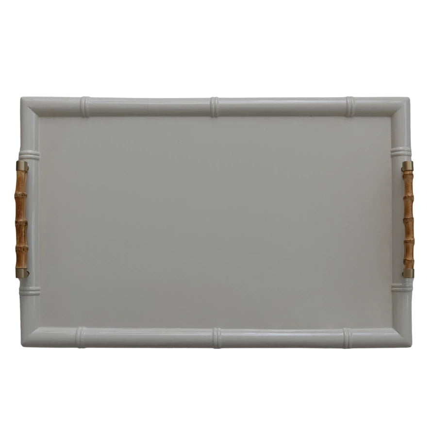 White Folding Tray Table