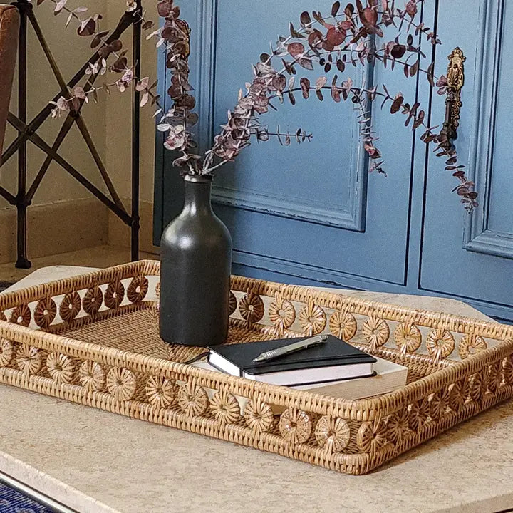 Rattan Inna Rectangular Trays