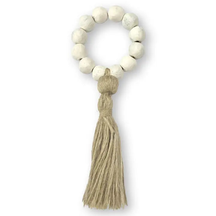 Terracotta Bead & Jute Napkin Rings
