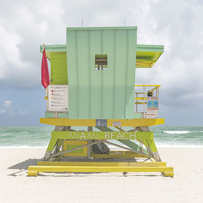 South Beach Lifeguard Chairs Prints