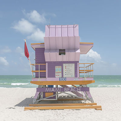 South Beach Lifeguard Chairs Prints