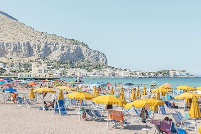 Mondello Beach, Sicily Italy