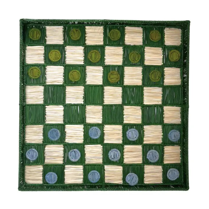 Woven Palm Checkers Game