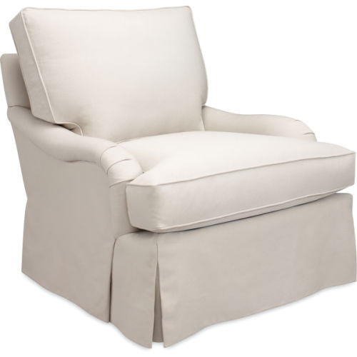 Lee Club Chair in Raspberry Cotton