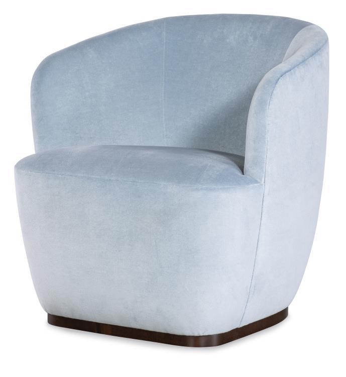 Samantha Swivel Chair in Thibaut Fabric