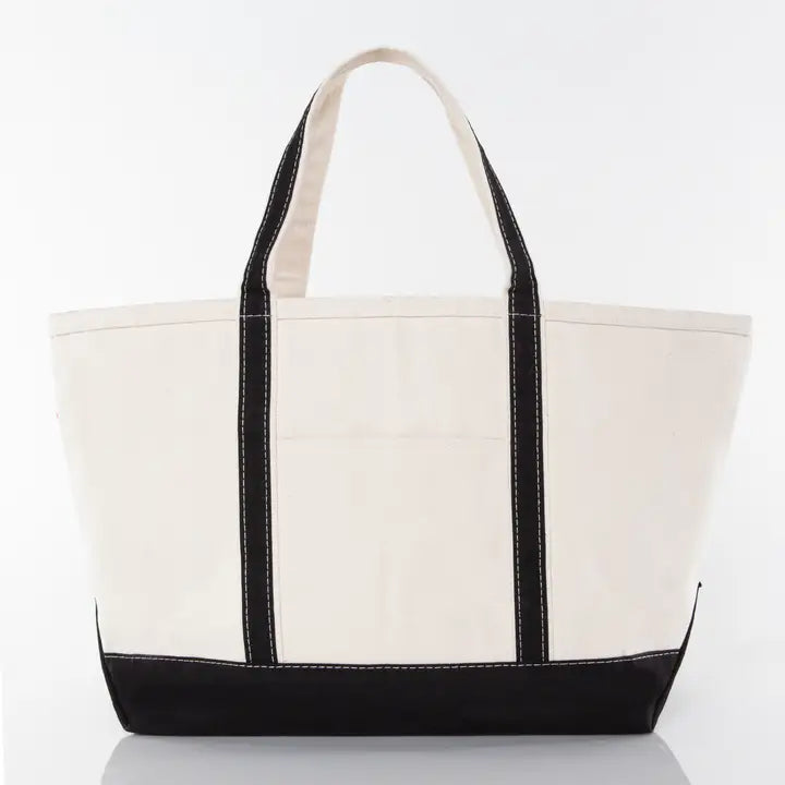 Large Canvas Boat Tote