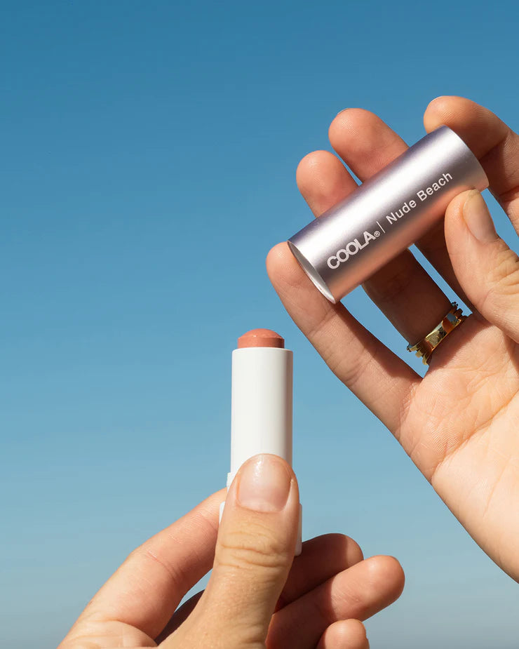 Coola Tinted Mineral Liplux Lip Balm Nude Beach SPF30