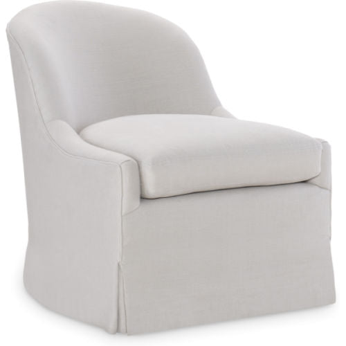Lee Slipper Chair with Fringe Trim