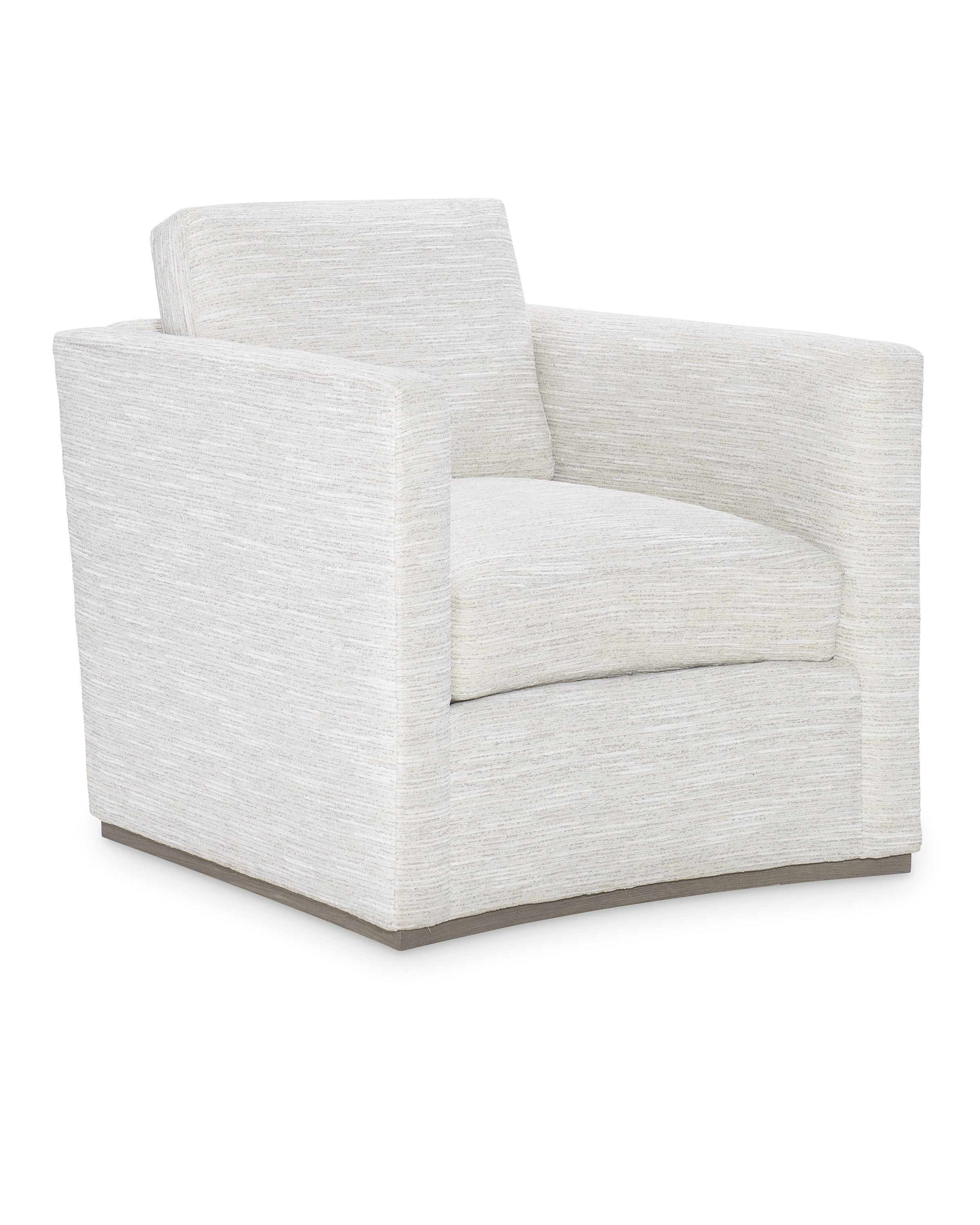Lee Swivel Chair in Neutral Stripe