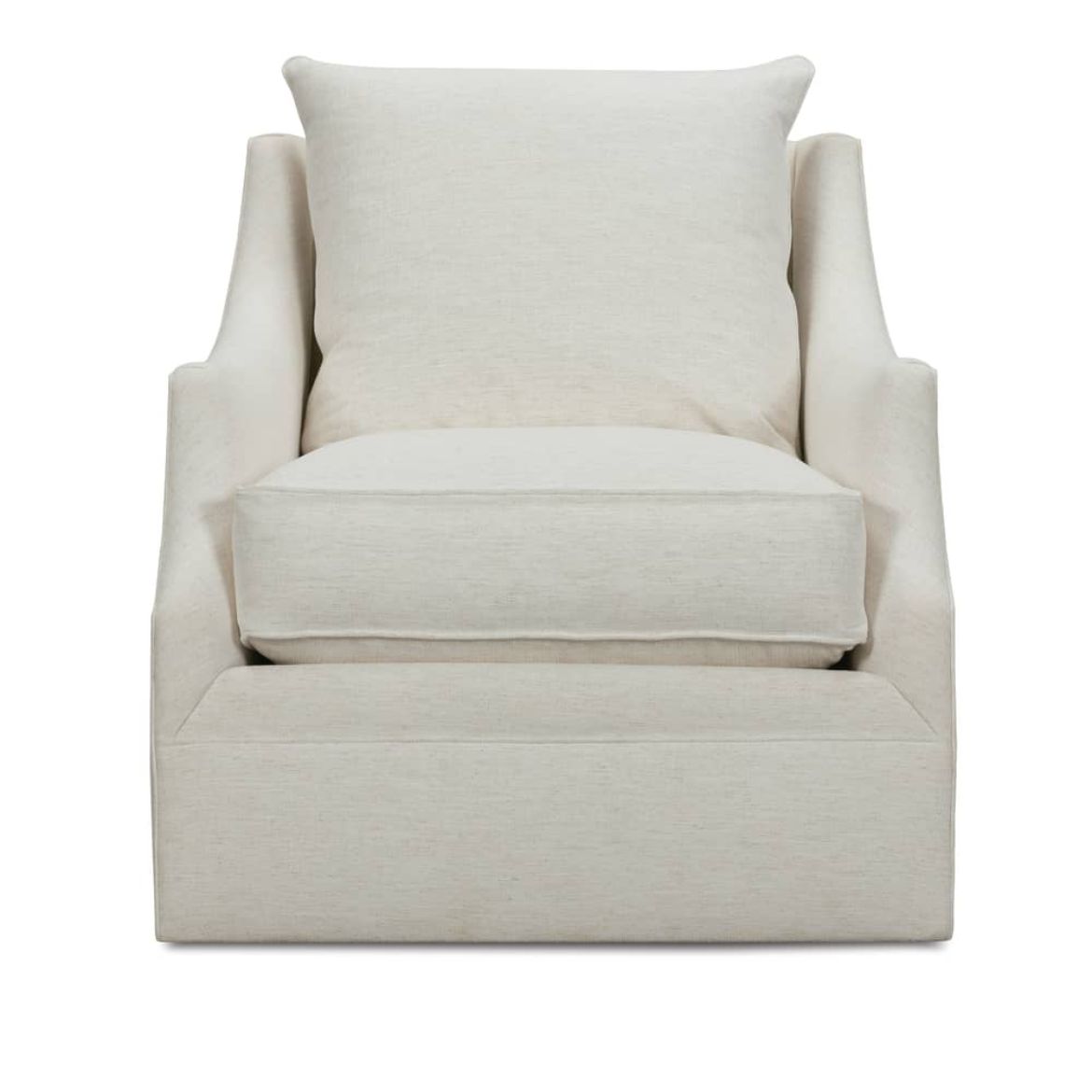 Kara Swivel Chair in Ivory Crypton Performance
