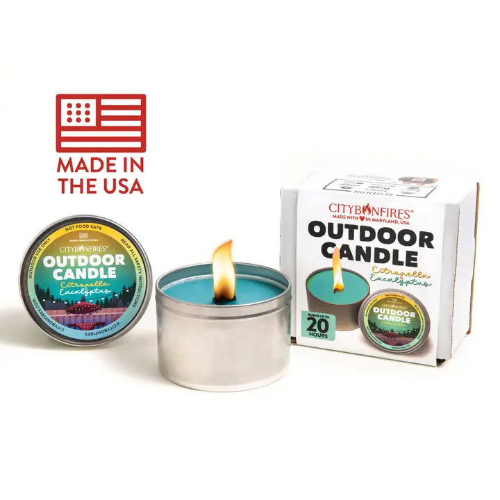 Outdoor Citronella & Eucalyptus Candle