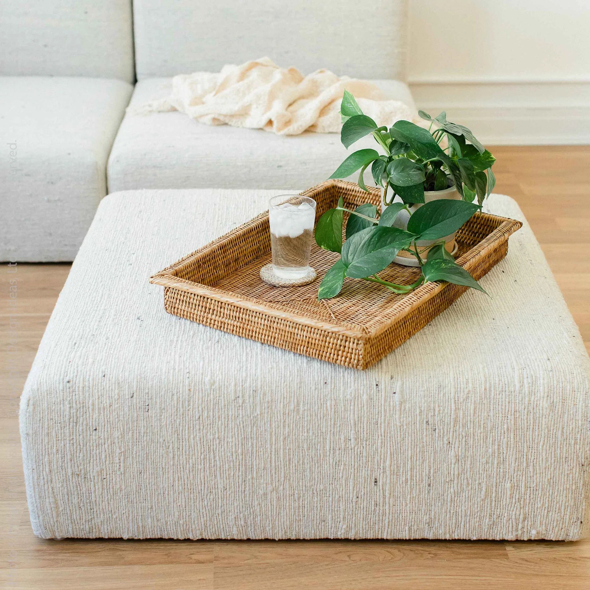 Liana Rattan Tray