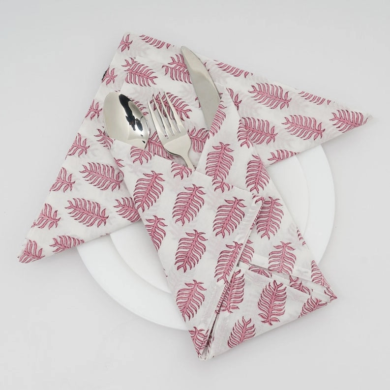 Block Print Napkins Set/6