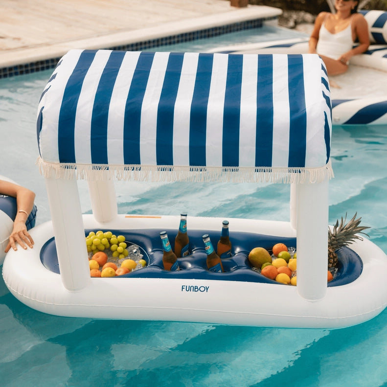 Floating Cabana Bar Pool Float Navy