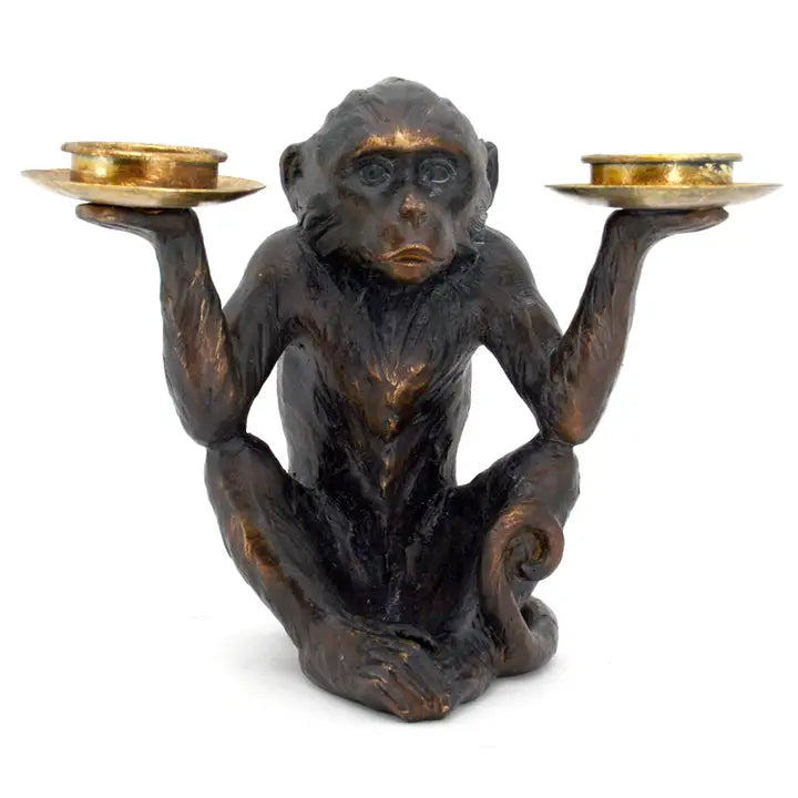 Monkey Tea Light Candle Holder