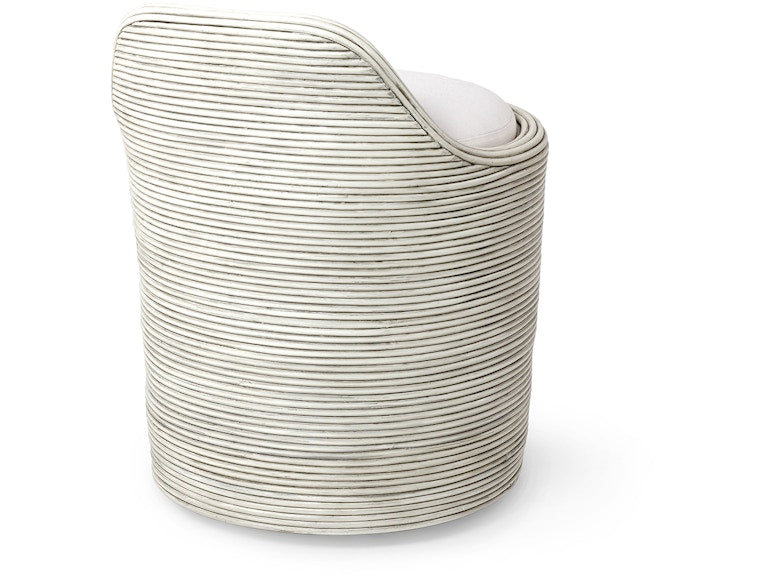 Enzo Swivel Stool in Whitewash