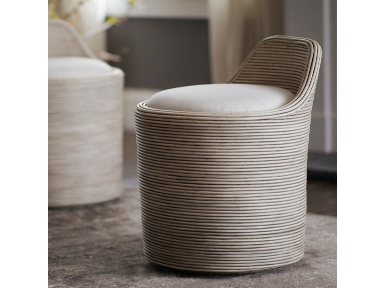 Enzo Swivel Stool in Whitewash