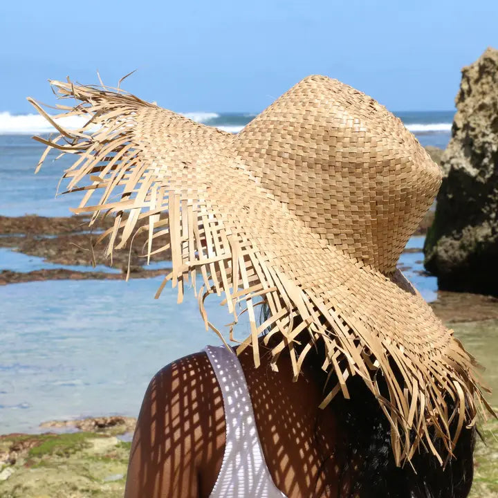 Frayed Edge Straw Hats