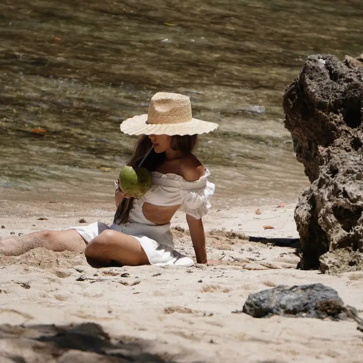 Nalu Wavy Brim Straw Hat