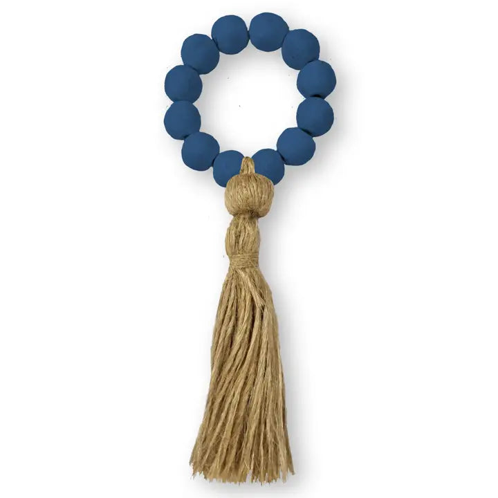 Terracotta Bead & Jute Napkin Rings