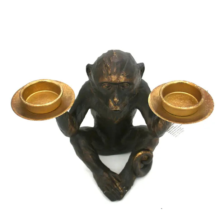 Monkey Tea Light Candle Holder