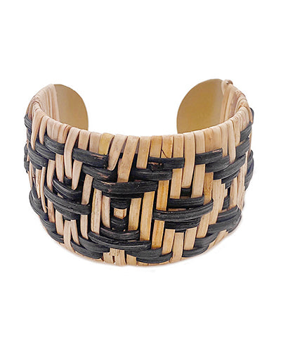 Woven Rattan Cuff Bracelets