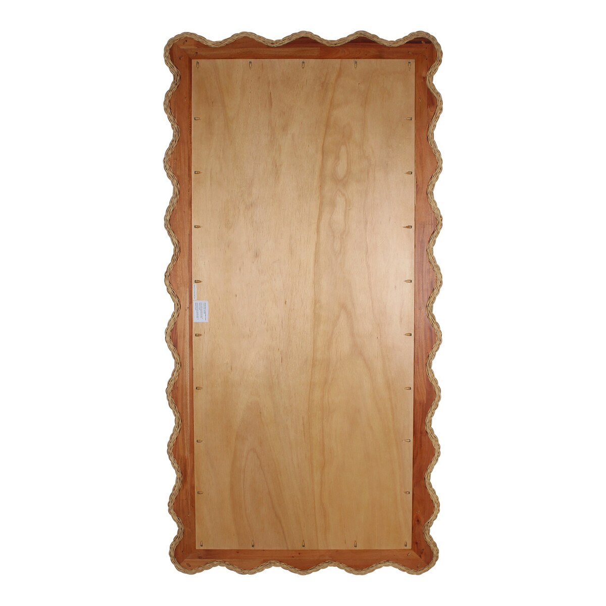 Bonnie Rattan Scallop Floor Mirror