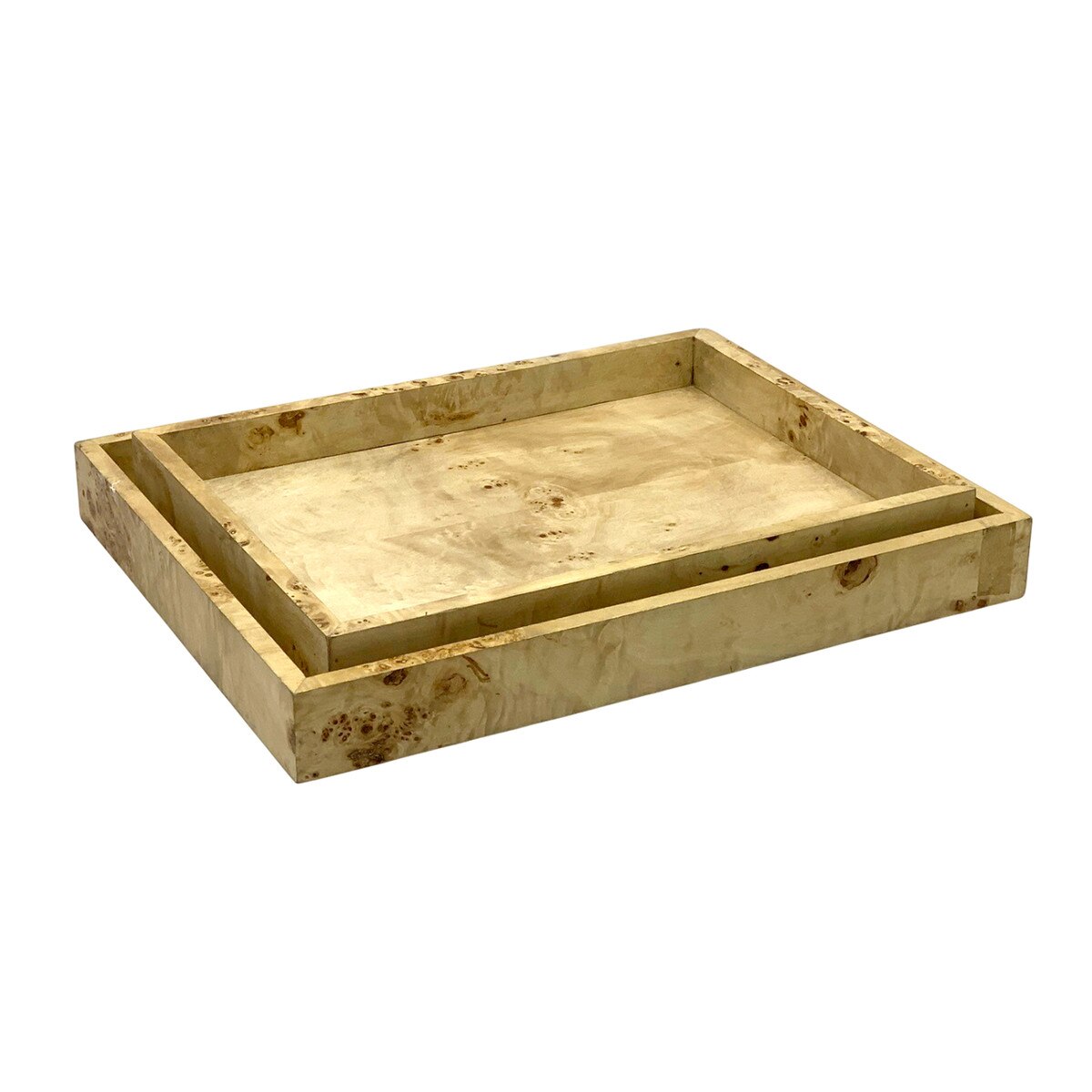 Burl Wood Trays