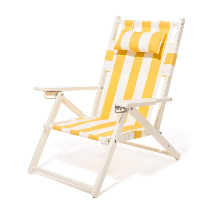The Tommy Beach Chair - Crew mimosa Yellow Stripe