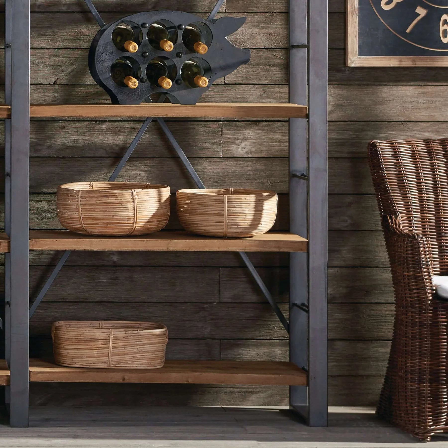 Cane Rattan Round Bowls