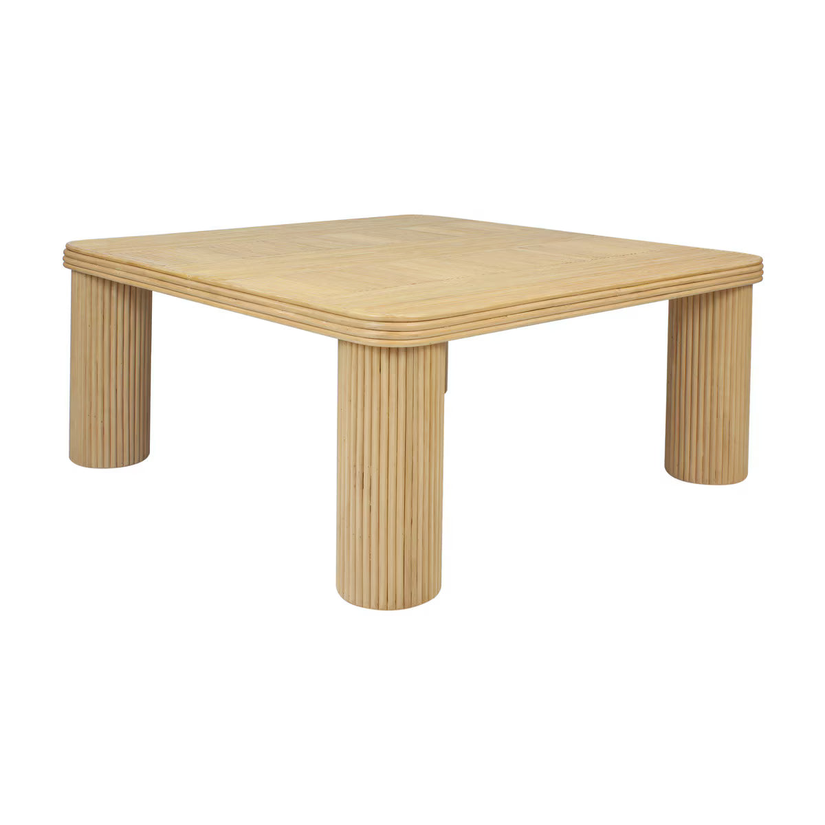 Layla Square Pencil Rattan Coffee Table