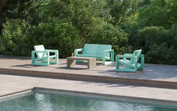 Deck Lounge Chair Seafoam Green