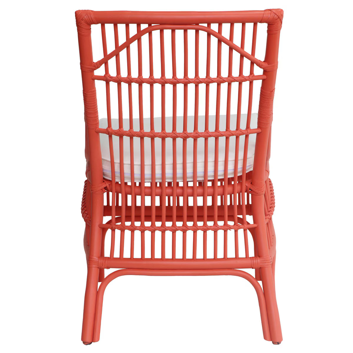 Winston II Rattan Dining Chair, Coral